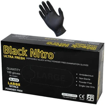 Black Nitro Nitrile Gloves
